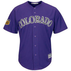 Colorado Rockies Majestic Spring Training Cool Base Team Jersey - Purple 2019