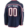 Image of Columbus Blue Jackets Home Breakaway Custom Jersey - Navy 2019