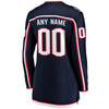 Image of Columbus Blue Jackets Women's Home Breakaway Custom Jersey - Navy 2019