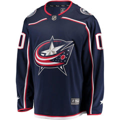 Columbus Blue Jackets Youth Home Breakaway Custom Jersey - Navy 2019