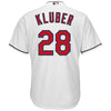 Image of Corey Kluber Cleveland Indians Majestic Cool Base Player Jersey - White 2019
