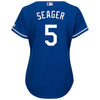 Image of Corey Seager Los Angeles Dodgers Majestic Women's Cool Base Player Jersey -Royal 2019