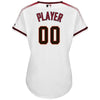 Image of Arizona Diamondbacks Majestic Women's Home Cool Base Custom Jersey – White/Crimson 2019