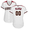 Image of Arizona Diamondbacks Majestic Women's Home Cool Base Custom Jersey – White/Crimson 2019