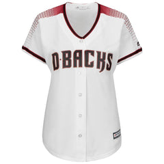 Arizona Diamondbacks Majestic Women's Home Cool Base Custom Jersey – White/Crimson 2019