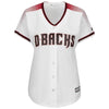 Image of Arizona Diamondbacks Majestic Women's Home Cool Base Custom Jersey – White/Crimson 2019