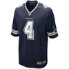Image of Dak Prescott Dallas Cowboys Game Jersey - Navy 2019