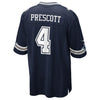 Image of Dak Prescott Dallas Cowboys Game Jersey - Navy 2019