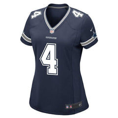 Dak Prescott Dallas Cowboys Girls Youth Game Jersey – Navy 2019