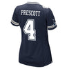 Image of Dak Prescott Dallas Cowboys Girls Youth Game Jersey – Navy 2019