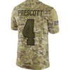 Image of Dak Prescott Dallas Cowboys Salute to Service Limited Jersey – Camo 2019