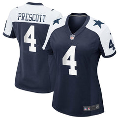 Dak Prescott Dallas Cowboys Women's Alternate Game Jersey - Navy 2019