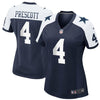 Image of Dak Prescott Dallas Cowboys Women's Alternate Game Jersey - Navy 2019