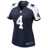 Image of Dak Prescott Dallas Cowboys Women's Alternate Game Jersey - Navy 2019