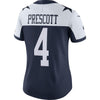 Image of Dak Prescott Dallas Cowboys Women's Alternate Vapor Untouchable Limited Jersey - Navy 2019