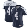 Image of Dak Prescott Dallas Cowboys Women's Alternate Vapor Untouchable Limited Jersey - Navy 2019
