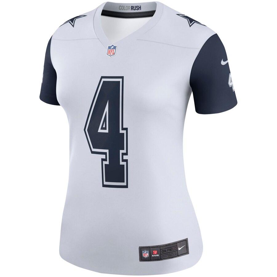 Dak Prescott Dallas Cowboys Women's Color Rush Legend Jersey - White 2019