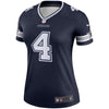 Image of Dak Prescott Dallas Cowboys Women's Legend Jersey – Navy 2019