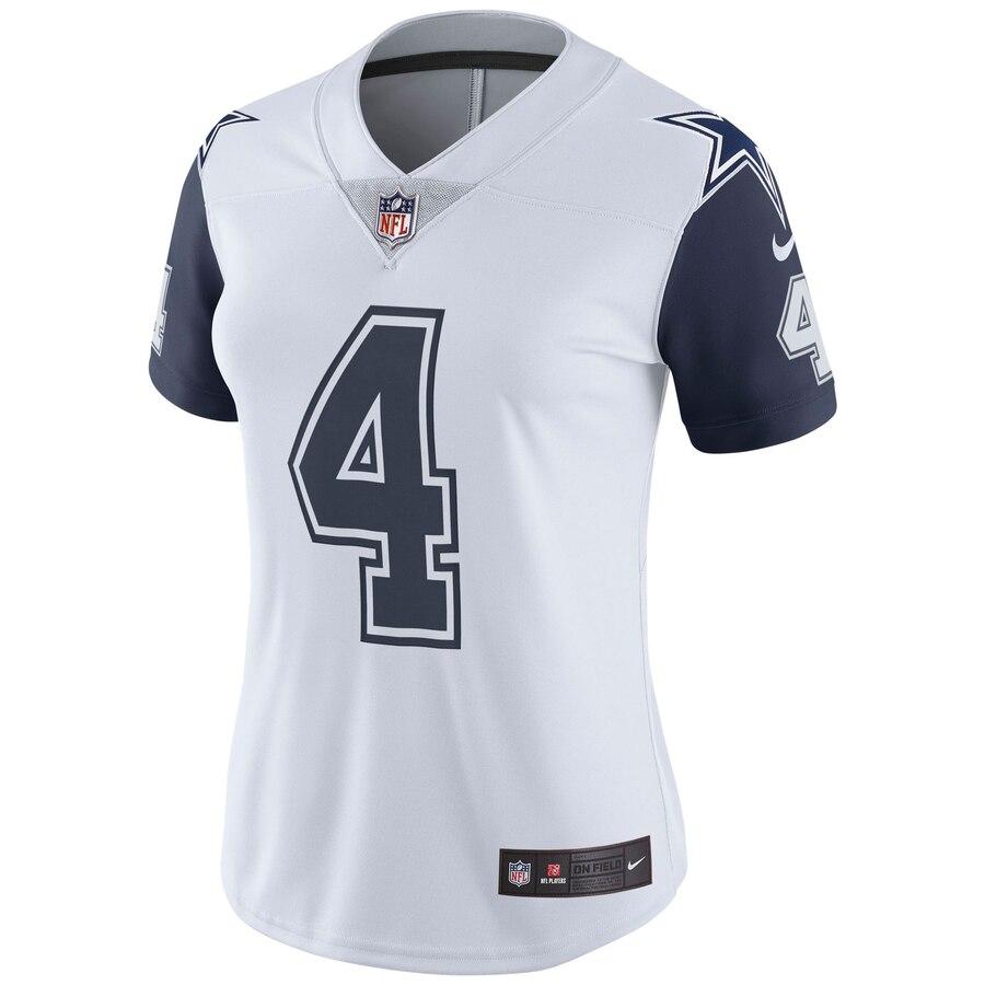 Dak Prescott Dallas Cowboys Women's Vapor Untouchable Color Rush Limited Jersey – White 2019