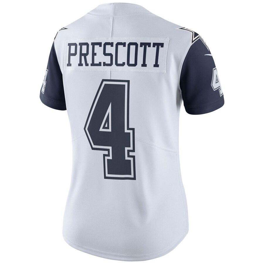 Dak Prescott Dallas Cowboys Women's Vapor Untouchable Color Rush Limited Jersey – White 2019