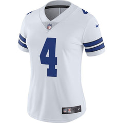 Dak Prescott Dallas Cowboys Women's Vapor Untouchable Limited Jersey - White 2019