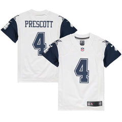 Dak Prescott Dallas Cowboys Youth Color Rush Game Jersey - White 2019