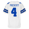 Image of Dak Prescott Dallas Cowboys Youth Game Jersey - White 2019