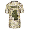 Image of Dak Prescott Dallas Cowboys Youth Salute to Service Game Jersey - Camo 2019