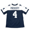 Image of Dak Prescott Dallas Cowboys Youth Throwback Game Jersey - Navy 2019