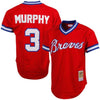 Image of Dale Murphy Atlanta Braves Mitchell &amp; Ness 1980 Cooperstown Collection Mesh Batting Practice Jersey - Red 2019