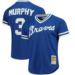 Dale Murphy Atlanta Braves Mitchell &amp; Ness Cooperstown Mesh Batting Practice Jersey – Royal 2019