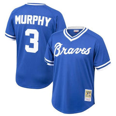 Dale Murphy Atlanta Braves Mitchell &amp; Ness Youth Cooperstown Collection Mesh Batting Practice Jersey – Royal 2019