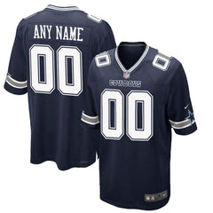Dallas Cowboys Custom Game Jersey - Navy 2019