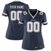 Image of Dallas Cowboys Women's Custom Game Jersey - Navy 2019