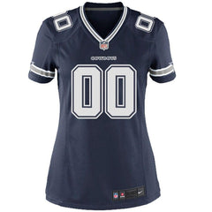 Dallas Cowboys Women's Custom Game Jersey - Navy 2019