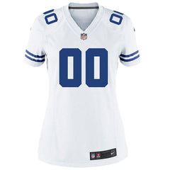 Dallas Cowboys Women's Custom Game Jersey - White 2019