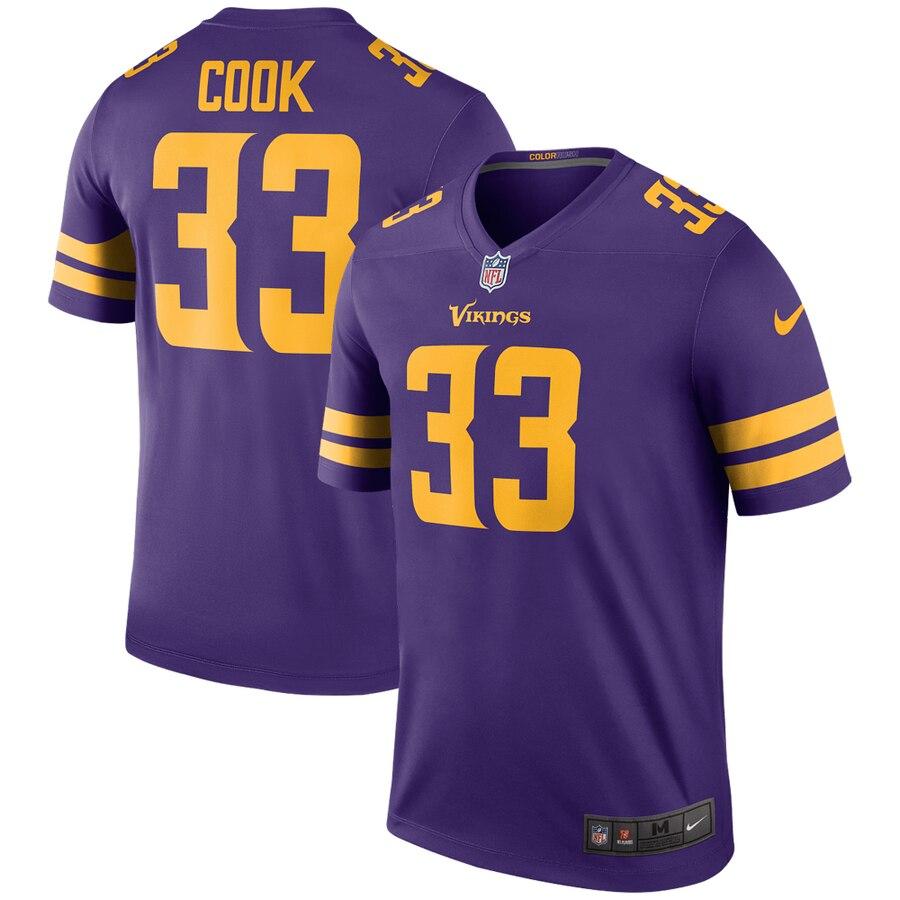 Dalvin Cook Minnesota Vikings Color Rush Legend Jersey - Purple 2019