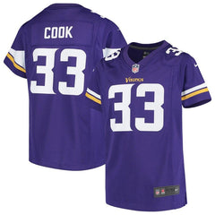 Dalvin Cook Minnesota Vikings Girls Youth Game Jersey - Purple 2019