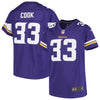Image of Dalvin Cook Minnesota Vikings Girls Youth Game Jersey - Purple 2019