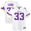 Image of Dalvin Cook Minnesota Vikings Youth Game Jersey – White 2019
