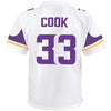 Image of Dalvin Cook Minnesota Vikings Youth Game Jersey – White 2019