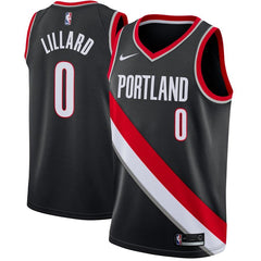 Damian Lillard Portland Trail Blazers Swingman Jersey Black - Icon Edition 2019