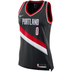 Damian Lillard Portland Trail Blazers Women's Swingman Jersey - Black - Icon Edition 2019