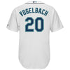 Image of Dan Vogelbach Seattle Mariners Majestic Home Cool Base Player Jersey - White 2019
