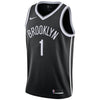 Image of D'Angelo Russell Brooklyn Nets Swingman Jersey - Black - Icon Edition 2019