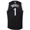 Image of D'Angelo Russell Brooklyn Nets Youth Swingman Jersey Black - Icon Edition 2019