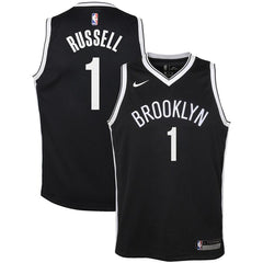 D'Angelo Russell Brooklyn Nets Youth Swingman Jersey Black - Icon Edition 2019