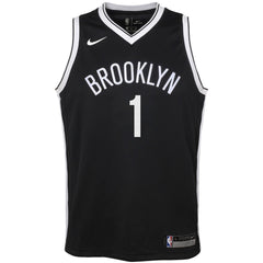 D'Angelo Russell Brooklyn Nets Youth Swingman Jersey Black - Icon Edition 2019