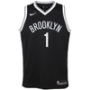 Image of D'Angelo Russell Brooklyn Nets Youth Swingman Jersey Black - Icon Edition 2019