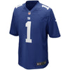 Image of Daniel Jones New York Giants 2019 NFL Draft First Round Pick No. 1 Game Jersey – Royal 2019